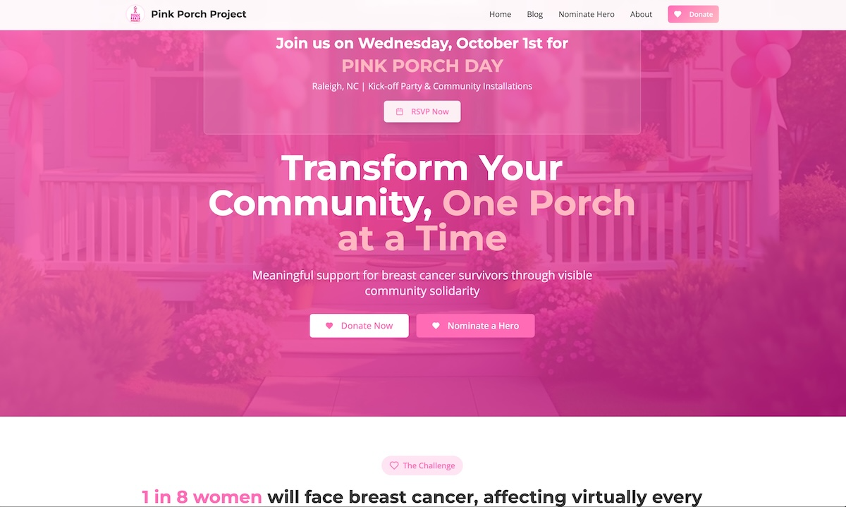 Pink Porch Project